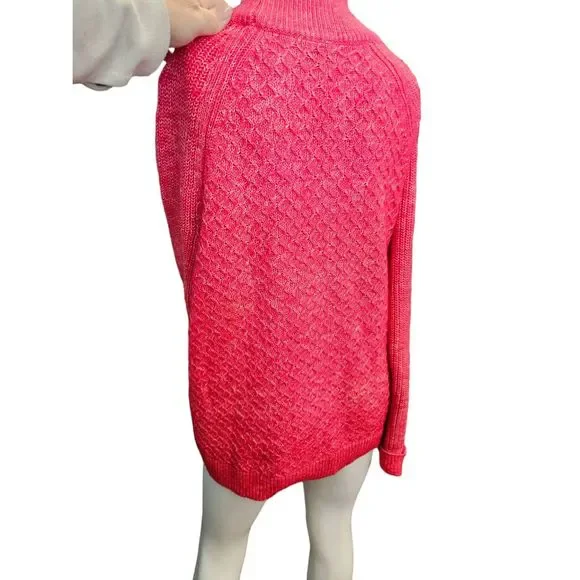 Talbots Pink Textured Sweater size Large Womens Fall Winter - Picture 5 of 9